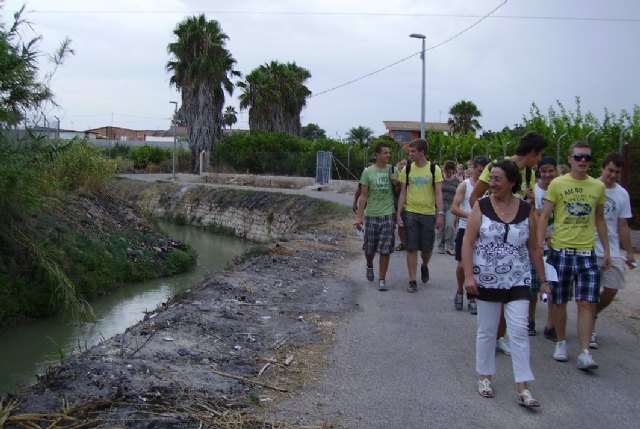 HUERMUR muestra la huerta de Murcia y su red de regadío a una treintena de jóvenes alemanes - 2, Foto 2