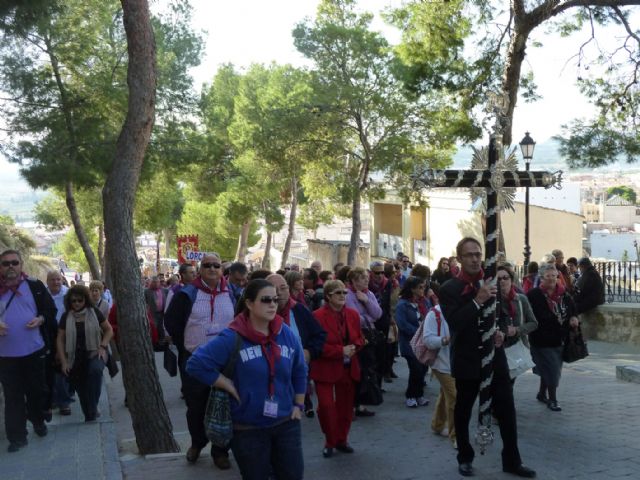 Miembros de la Junta Central de Hermandades de Jumilla peregrinaron a Caravaca de la Cruz - 3, Foto 3