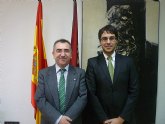 Campos recibe al presidente de la Asociacin Jvenes Letrados de Murcia, Antonio Alarcn