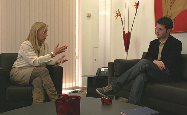 María Pedro Reverte, recibió al presidente del Consejo de la Juventud de España - 1, Foto 1