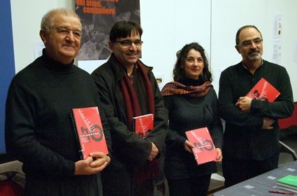 Tovar, Campillo, Martínez y Hernández, esta mañana. J. P., Foto 1