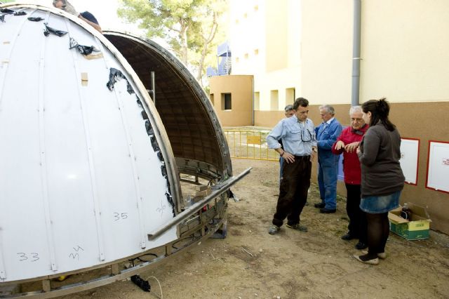 Las dos cúpulas del Observatorio Astronómico de Canteras ya están en Cartagena - 1, Foto 1