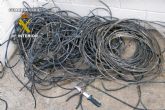 La Guardia Civil sorprende a una persona sustrayendo cableado elctrico en San Javier