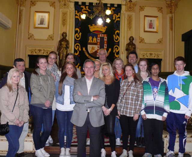 Un grupo de alumnos de noruega fueron recibidos en el ayuntamiento de Jumilla - 1, Foto 1