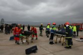 Efectivos de Emergencias de la Regin participan en un simulacro de rescate areo