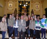 Un grupo de alumnos de noruega fueron recibidos en el ayuntamiento de Jumilla