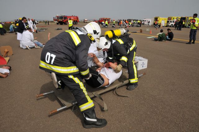 La Base Aérea de San Javier y el Aeropuerto de Murcia-San Javier realizan un simulacro de emergencia - 2, Foto 2