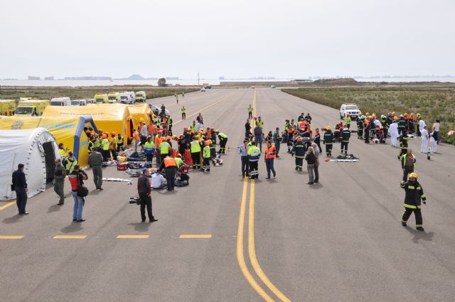 La Base Aérea de San Javier y el Aeropuerto de Murcia-San Javier realizan un simulacro de emergencia - 3, Foto 3