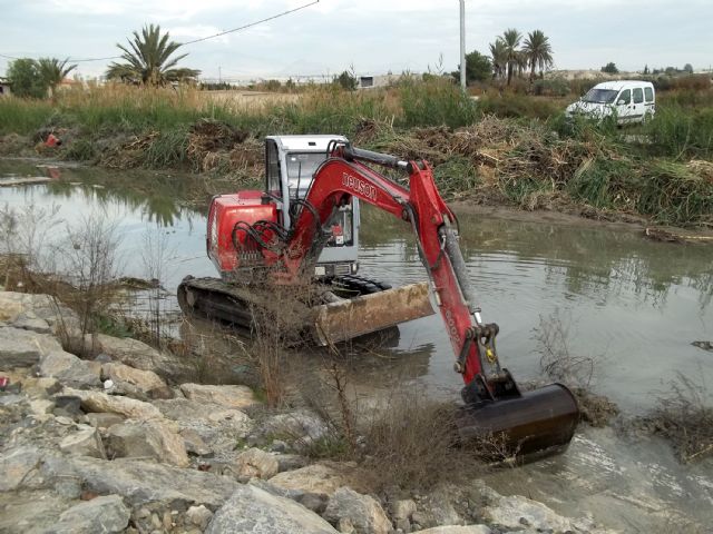 Comienzan los trabajos de entubamiento de la rambla del Saladar a su paso por el barrio de Los Rosales de Lorquí - 1, Foto 1