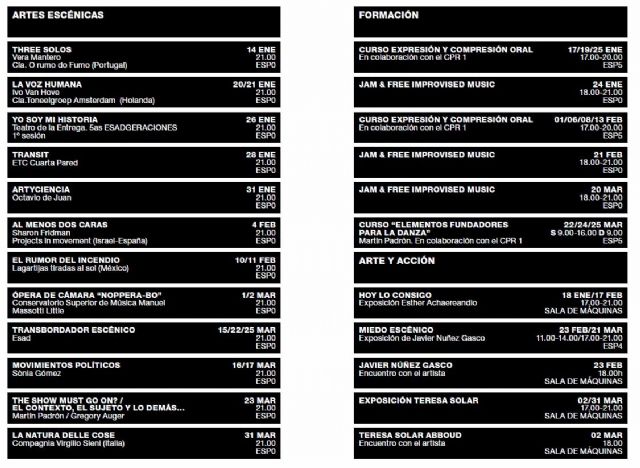 El Centro Párraga acoge este trimestre grandes nombres de la escena nacional e internacional - 1, Foto 1