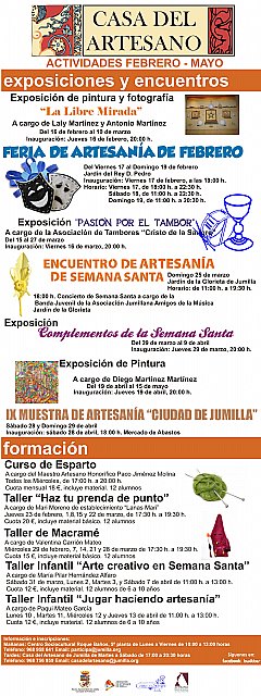 La concejalía de Artesanía presenta las actividades para los meses de febrero, marzo, abril y mayo - 1, Foto 1