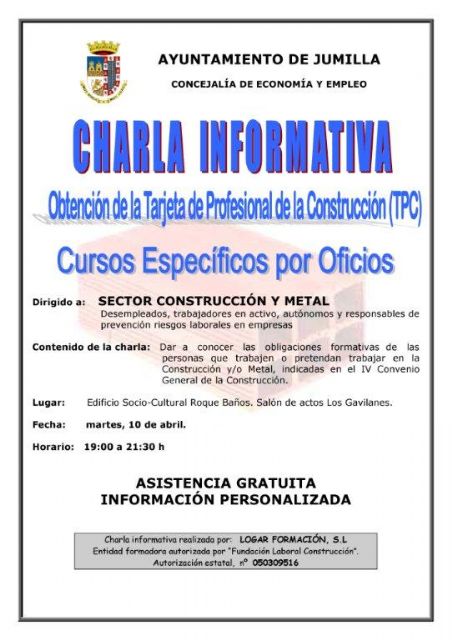 Charla informativa dirigida al Sector de la Construcción y el Metal. - 1, Foto 1