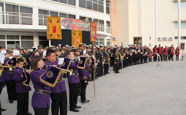 El décimo Encuentro Juvenil de Bandas de Tambores y Cornetas congregó a más de 200 músicos integrantes de bandas de la Región de Murcia y Andalucía - 2, Foto 2