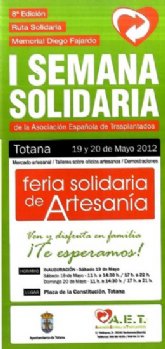 La I Semana Solidaria de la Asociación Española de Transplantados finaliza este fin de semana con un mercado artesano en la Plaza de la Constitución