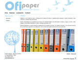 La tienda de venta y distribución de material de oficina y papelería Ofipaper ya dispone de web