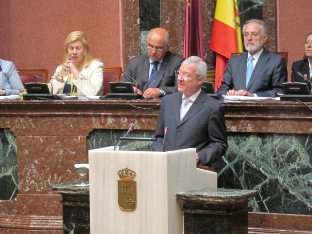 Intervención del presidente de la Comunidad , Ramón Luis Valcárcel, durante la primera sesión del Debate del Estado de la Región - 1, Foto 1