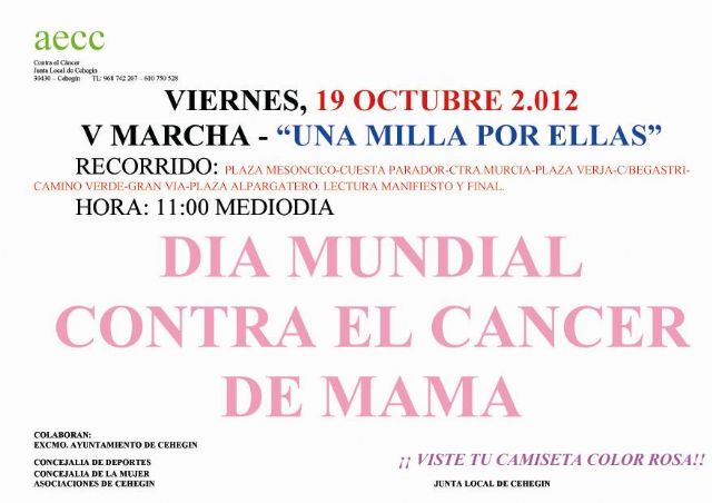 La marcha 'Una milla por ellas' vuelve el próximo viernes, 19 de octubre - 1, Foto 1