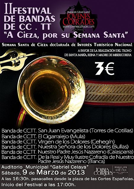 Presentan el II Festival de Bandas de Cornetas y Tambores A Cieza, por su Semana Santa - 2, Foto 2