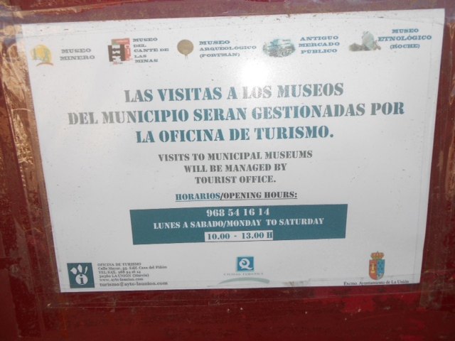 El PSOE de La Unión denuncia el pésimo horario del Museo Minero - 1, Foto 1