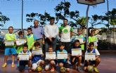 Una veintena de niños han participado en la IV edicin de la Escuela de Verano de Ftbol Sala