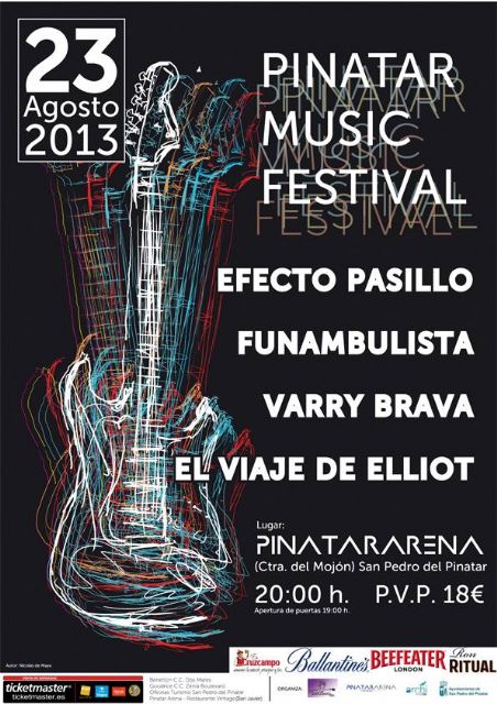 Efecto Pasillo, Funambulista, Varry Brava y El viaje de Elliot, cartel del primer Pinatar Music Festival - 1, Foto 1