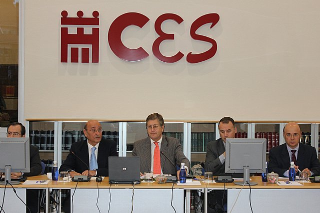 Bernal presenta a los miembros del CES los presupuestos de Comunidad Autónoma para 2014 - 1, Foto 1