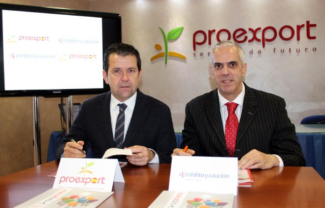 PROEXPORT y Crédito y Caución firman un acuerdo que refuerza la seguridad de las exportaciones hortofrutícolas - 1, Foto 1