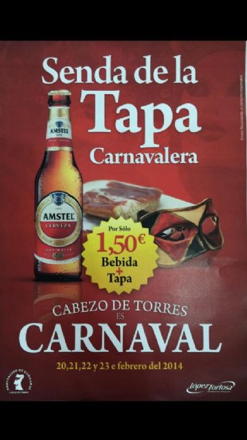 Mañana comienza la Senda de la Tapa Carnavalera en el Cabezo de Torres - 1, Foto 1