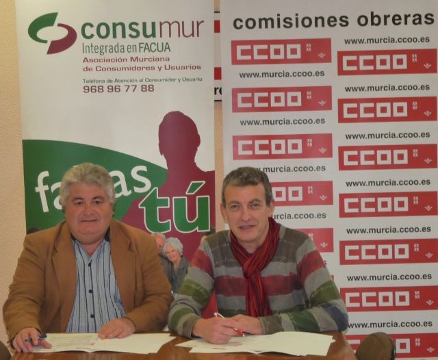 Comisiones Obreras de la Región de Murcia y Consumur firman un convenio de colaboración - 1, Foto 1