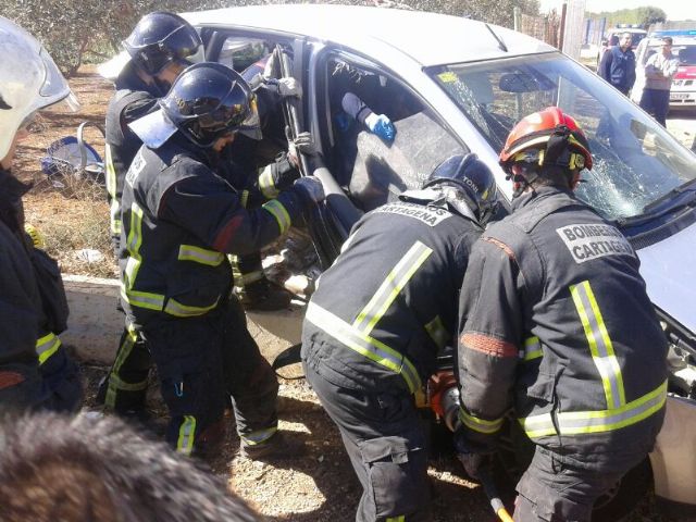 Los Bomberos de Cartagena trabajan el día de su patrón - 3, Foto 3