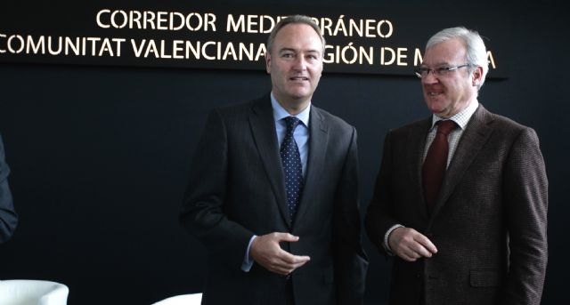 Valcárcel y Fabra reafirman su empeño en que el Corredor Mediterráneo sea una realidad en el horizonte de 2016 - 1, Foto 1