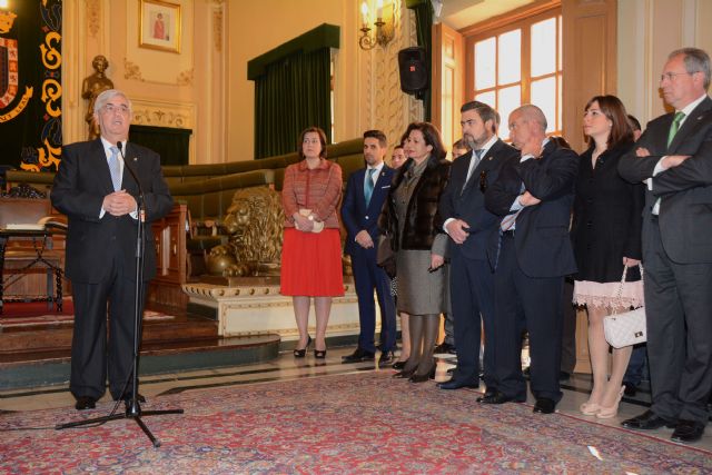 El Ayuntamiento de Jumilla recibe al pregonero de la Semana Santa 2014, Francisco Abellán Martínez - 4, Foto 4