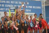 La lumbrerense Mabel Gallardo con su equipo Diablillos de Rivas se proclaman campeonas de la Copa del Rey de Triatlón por relevos en el Campeonato de España 2014