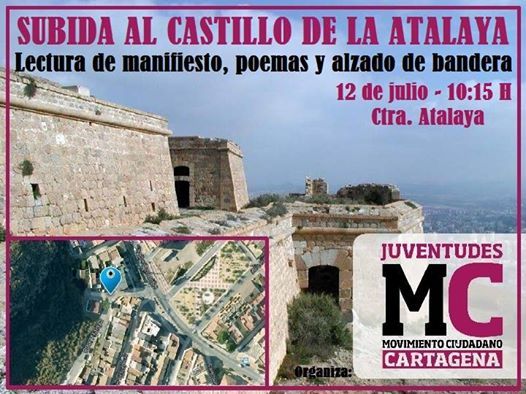 Las juventudes de Movimiento Ciudadano organizan la I subida al castillo de la Atalaya - 1, Foto 1