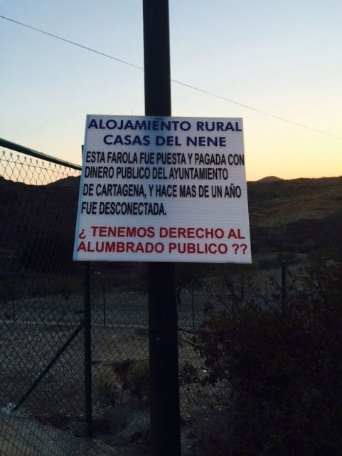 El ayuntamiento deja sin alumbrado público una instalación de turismo rural de la zona oeste - 1, Foto 1