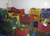 La Guardia Civil recupera en un mercadillo semanal de El Palmar-Murcia ms de dos toneladas de fruta sustrada