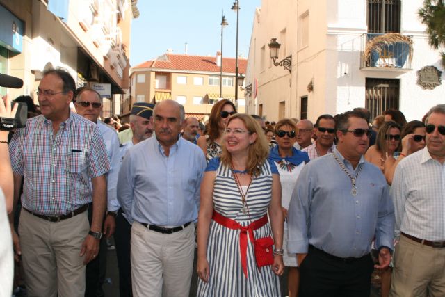 El jefe del Ejecutivo regional, Alberto Garre, asiste a la romería con motivo de la festividad de Nuestra Señora del Carmen - 1, Foto 1