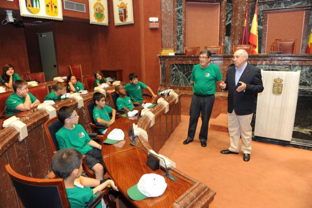 Chavales hemofílicos llenan de verde el hemiciclo de la Asamblea - 1, Foto 1