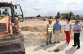 Comienzan las obras de construccin de una nueva rotonda en la carretera RM-D16 que une Puerto Lumbreras con La Estacin- Esparragal