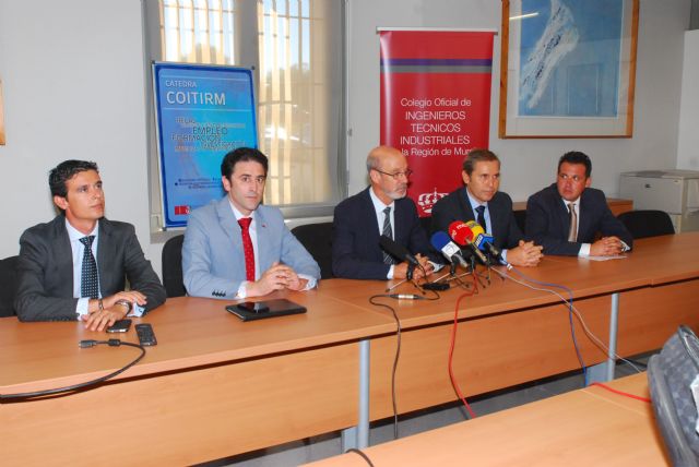 La Cátedra de los Ingenieros Técnicos Industriales de la Región de Murcia abre su sede en la UPCT para favorecer la inserción laboral de los estudiantes - 1, Foto 1