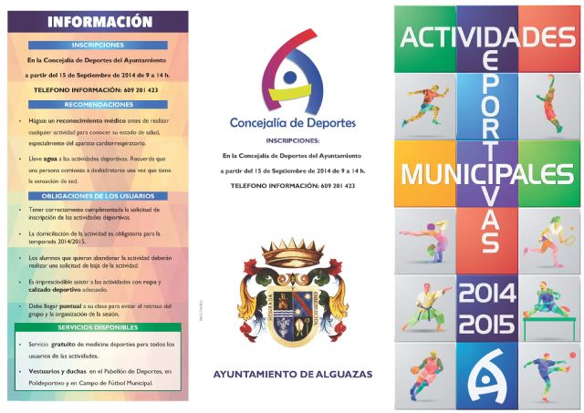 El Ayuntamiento de Alguazas ofrece 17 escuelas y actividades deportivas para el nuevo curso 2014-2015 - 1, Foto 1