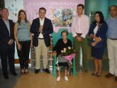 Cumpleaños nmero 100 de Leonor Vicente Noguera, usuaria de la residencia de personas mayores de Alhama