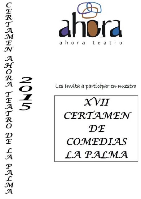 Abierto el plazo de inscripción para el Certamen de Comedias de La Palma - 1, Foto 1