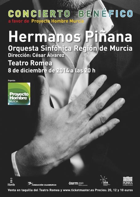 La Orquesta Sinfónica de la Región y los hermanos Piñana ofrecen este lunes un concierto a beneficio de Proyecto Hombre - 2, Foto 2