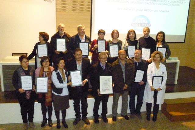 Centros sanitarios dependientes del Área de Salud VI-Vega Media del Segura reciben la certificación ISO 9001:2008 - 1, Foto 1