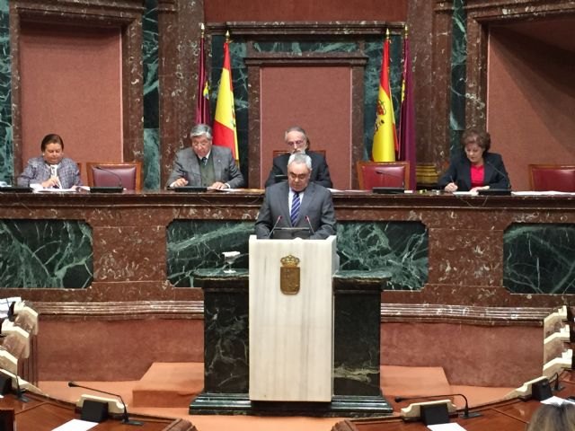 El consejero Francisco Martínez Asensio comparece en la Asamblea Regional para la convalidación del Decreto en esta materia - 1, Foto 1