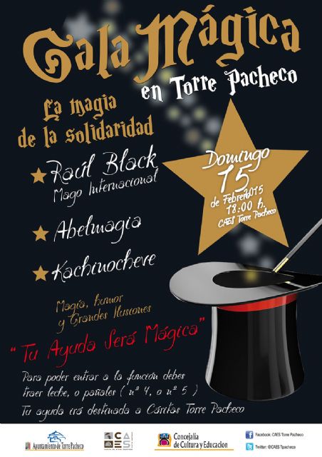 Gala mágica y solidaria este domingo en el CAES de Torre-Pacheco - 1, Foto 1