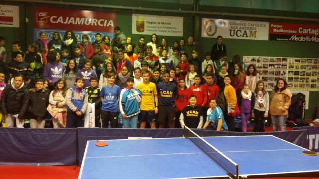 El UCAM-Cartagena acerca a alumnos de secundaria al Tenis de Mesa - 1, Foto 1