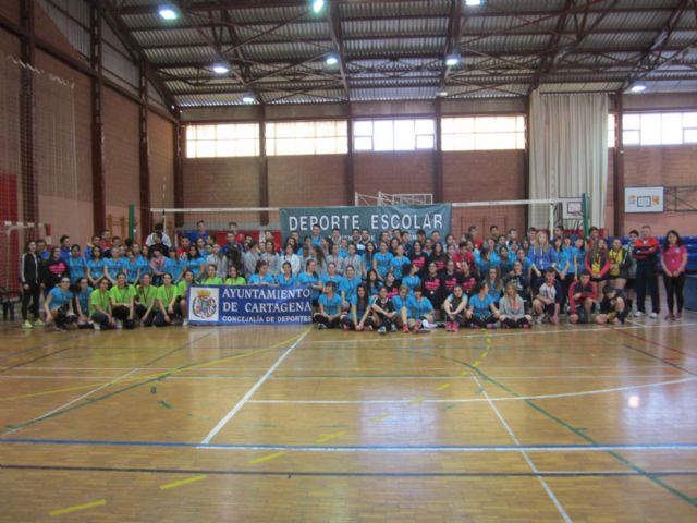 Cartagena ya tiene los centros escolares que participarán en los regionales de Voleibol - 1, Foto 1