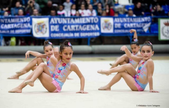 Noventa equipos participaron en la XXXV Competición Escolar de Gimnasia  Rítmica de Cartagena 